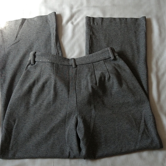 Express Trouser High Rise Wide Leg Gray Pants - Picture 11 of 17